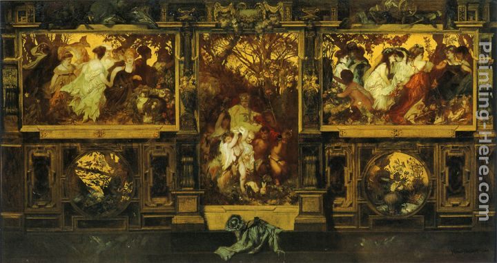 Hans Makart Moderne Amoretten